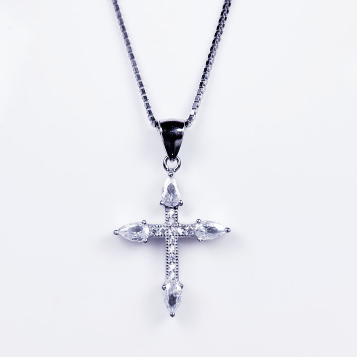 iced out cross sign pendant without chain