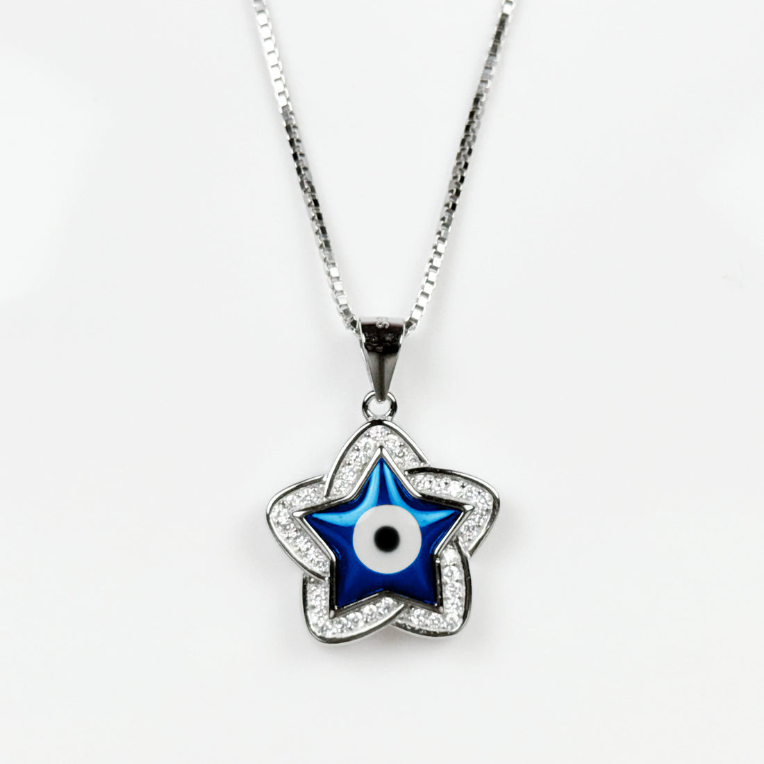 star evil eye pendant without chain