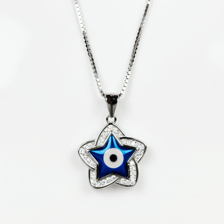 star evil eye pendant without chain