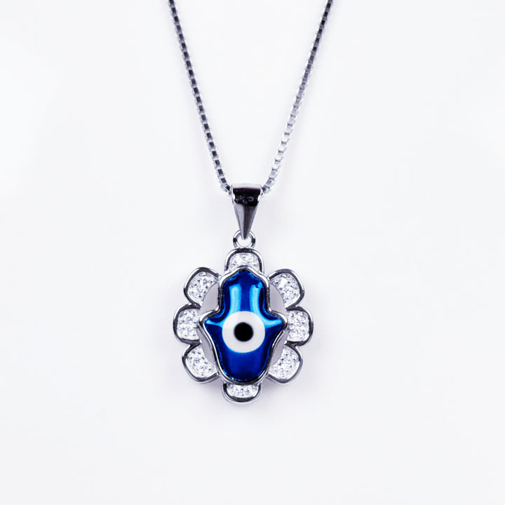 slim evil eye pendant without chain