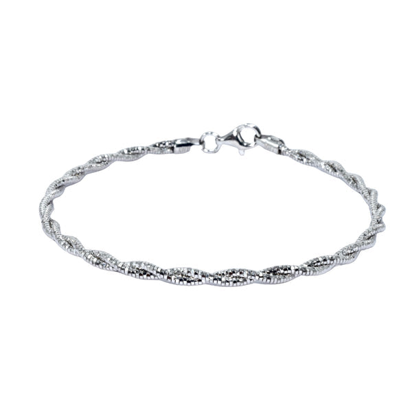 Silver slim chain bracelet