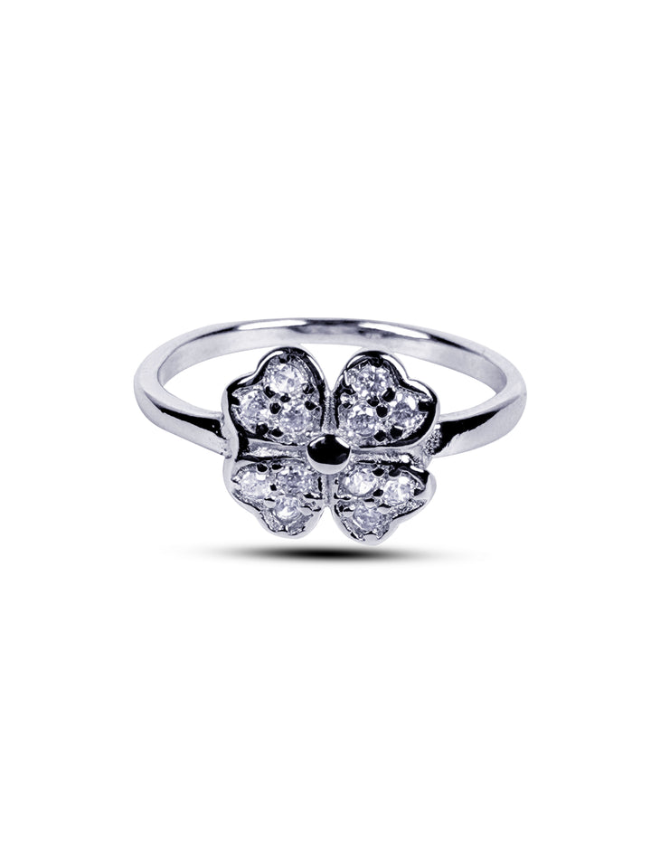 iced out flower ring