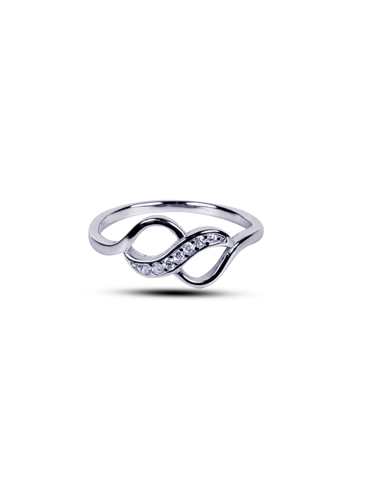 Silver infinity ring