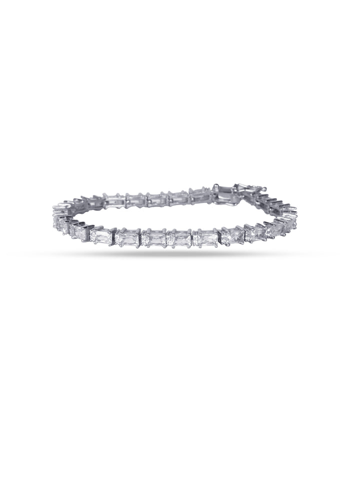 classic white iced out cuban bracelet