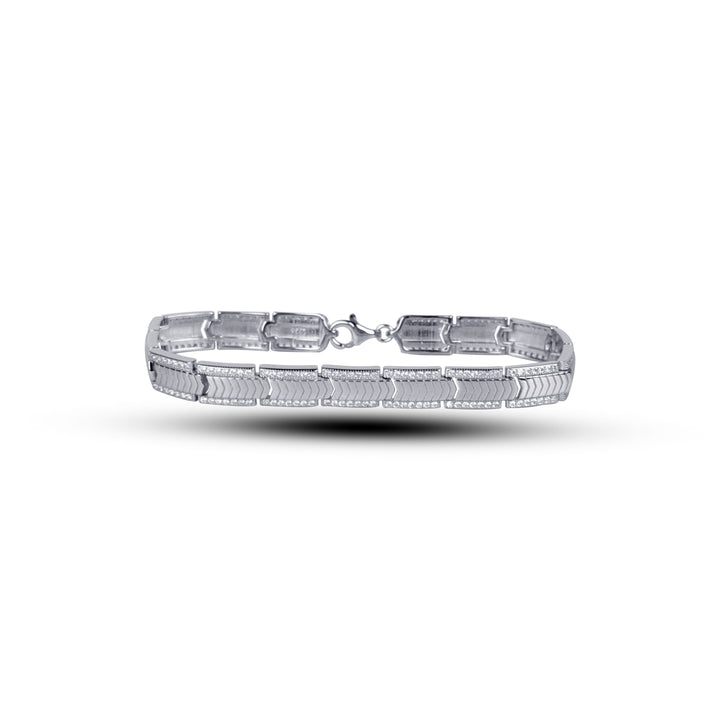 Silver american diamonds arrow bracelet