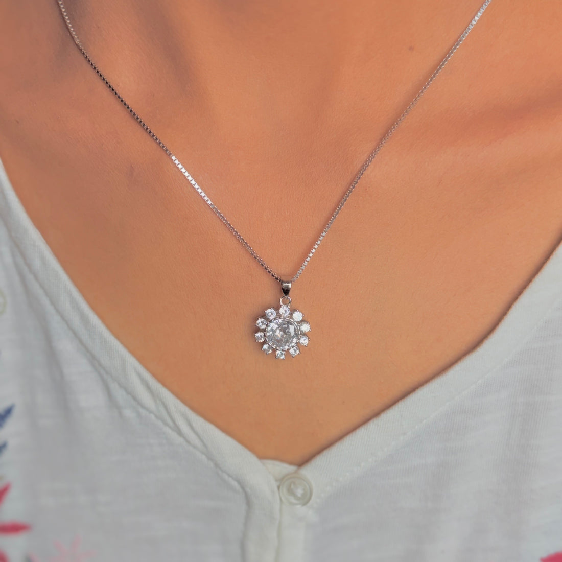 sun flake pendant without chain