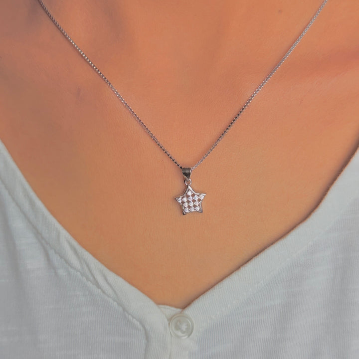 iced out star pendant without chain