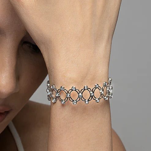Silver 2-in-1 bracelet in ring