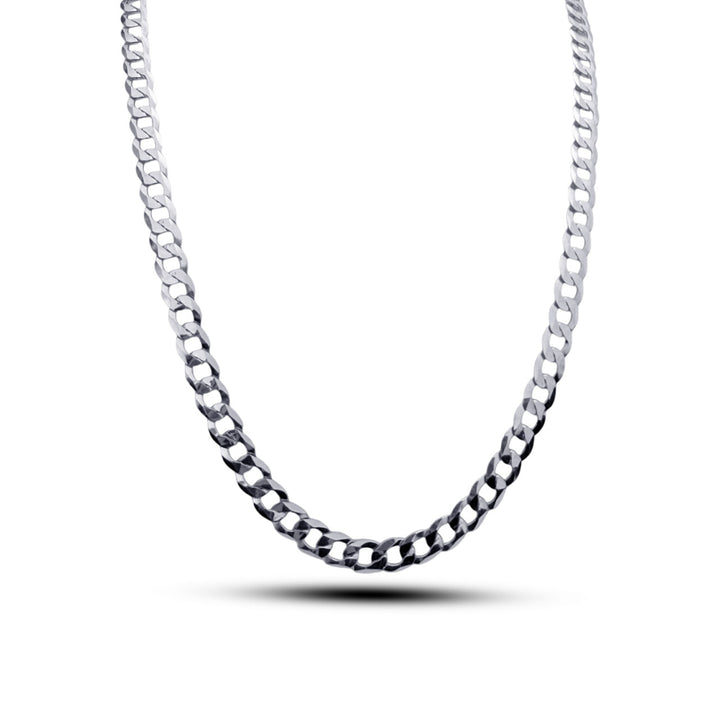 Silver interlock chain