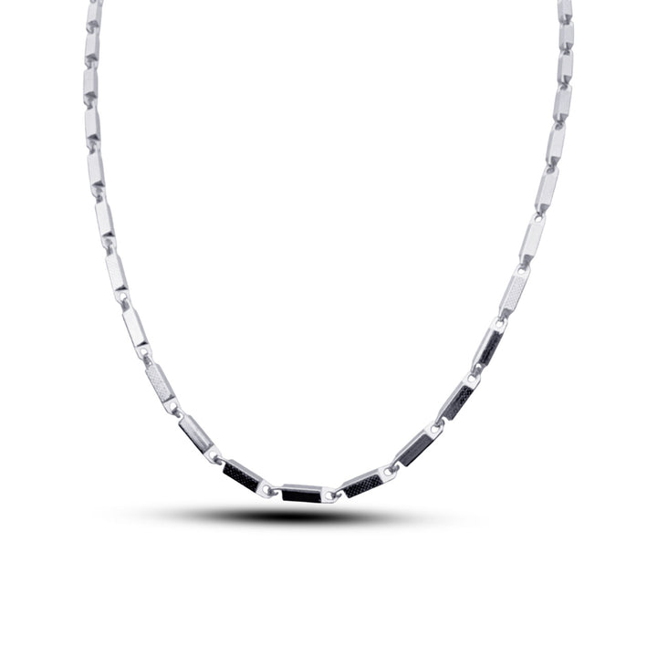 Silver 3D box chain